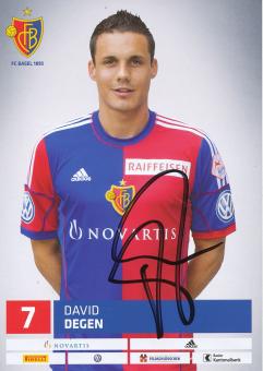 David Degen  FC Basel  Autogrammkarte original signiert 