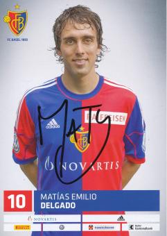Matias Delgado   FC Basel  Autogrammkarte original signiert 