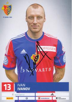 Ivan Ivanov   FC Basel  Autogrammkarte original signiert 
