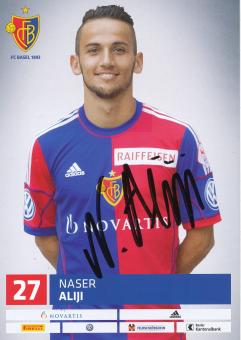 Naser Aliji   FC Basel  Autogrammkarte original signiert 