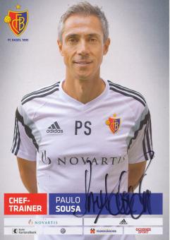 Paulo Sousa  FC Basel  Autogrammkarte original signiert 