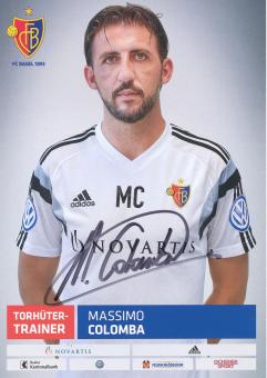 Massimo Colomba  FC Basel  Autogrammkarte original signiert 