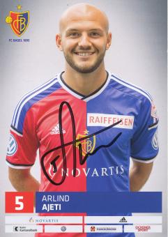 Arlind Ajeti  FC Basel  Autogrammkarte original signiert 