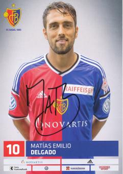Matias Delgado  FC Basel  Autogrammkarte original signiert 