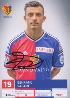 Behrang Safari  FC Basel  Autogrammkarte original signiert 