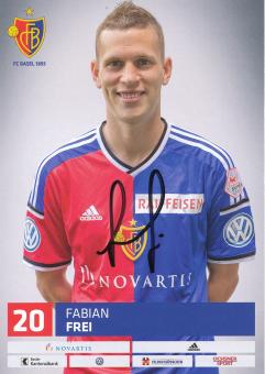 Fabian Frei   FC Basel  Autogrammkarte original signiert 