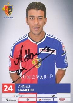 Ahmed Hamoudi   FC Basel  Autogrammkarte original signiert 
