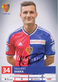 Taulant Xhaka   FC Basel  Autogrammkarte original signiert 