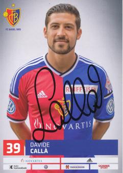 Davide Calla   FC Basel  Autogrammkarte original signiert 