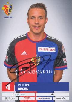 Philipp Degen  FC Basel  Autogrammkarte original signiert 