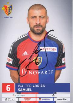 Walter Samuel  FC Basel  Autogrammkarte original signiert 