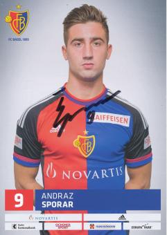 Andraz Sporar  FC Basel  Autogrammkarte original signiert 