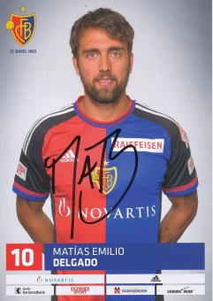 Matias Delgado  FC Basel  Autogrammkarte original signiert 