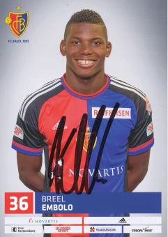 Breel Embolo  FC Basel  Autogrammkarte original signiert 
