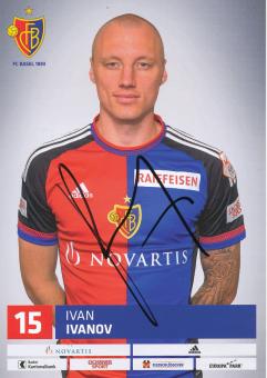 Ivan Ivanov  FC Basel  Autogrammkarte original signiert 