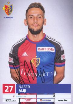Naser Aliji  FC Basel  Autogrammkarte original signiert 