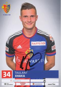Taulant Xhaka  FC Basel  Autogrammkarte original signiert 