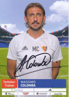 Massimo Colomba   2016/2017  FC Basel  Autogrammkarte original signiert 