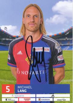 Michael Lang   2016/2017  FC Basel  Autogrammkarte original signiert 