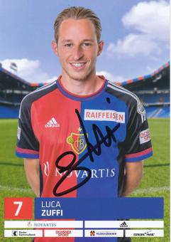 Luca Zuffi   2016/2017  FC Basel  Autogrammkarte original signiert 