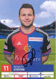 Renato Steffen   2016/2017  FC Basel  Autogrammkarte original signiert 