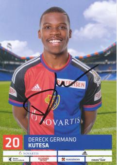 Dereck Kutesa  2016/2017  FC Basel  Autogrammkarte original signiert 