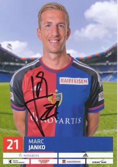 Marc Janko  2016/2017  FC Basel  Autogrammkarte original signiert 