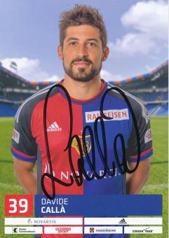 Davide Calla  2016/2017  FC Basel  Autogrammkarte original signiert 