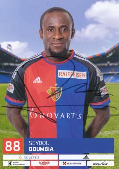 Seydou Doumbia  2016/2017  FC Basel  Autogrammkarte original signiert 