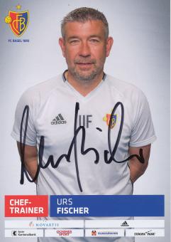 Urs Fischer   FC Basel  Autogrammkarte original signiert 