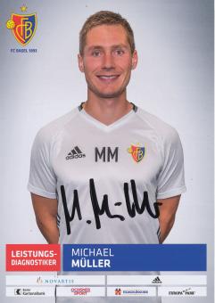 Michael Müller   FC Basel  Autogrammkarte original signiert 