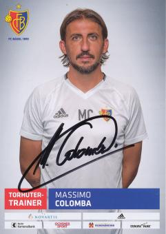 Massimo Colomba   FC Basel  Autogrammkarte original signiert 
