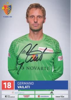 Germano Vailati   FC Basel  Autogrammkarte original signiert 