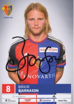 Birkir Bjarnason   FC Basel  Autogrammkarte original signiert 
