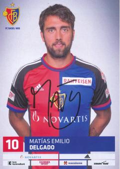Matias Delgado   FC Basel  Autogrammkarte original signiert 