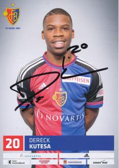 Dereck Kutesa   FC Basel  Autogrammkarte original signiert 