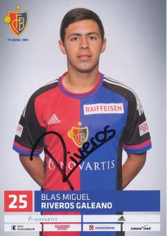 Blas Riveros   FC Basel  Autogrammkarte original signiert 