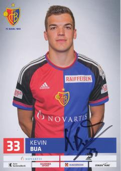 Kevin Bua   FC Basel  Autogrammkarte original signiert 