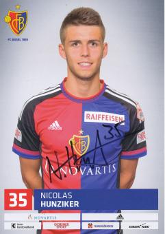 67918 Nicolas Hunziker FC Basel original signierte Autogrammkarte 