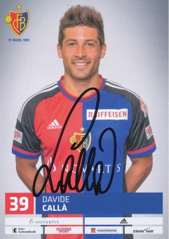 Davide Calla  FC Basel  Autogrammkarte original signiert 