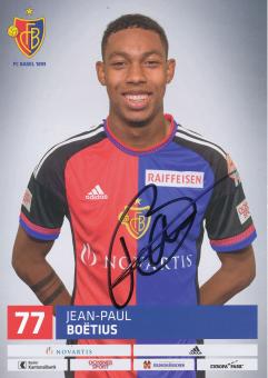 Jean Paul Boetius  FC Basel  Autogrammkarte original signiert 
