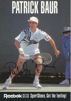 Patrick Baur  BRD Tennis  Autogrammkarte original signiert 
