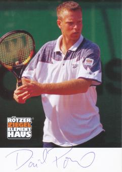 David Prinosli  BRD Tennis  Autogrammkarte original signiert 