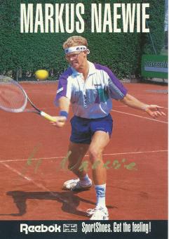 Markus Naewie  BRD Tennis  Autogrammkarte original signiert 