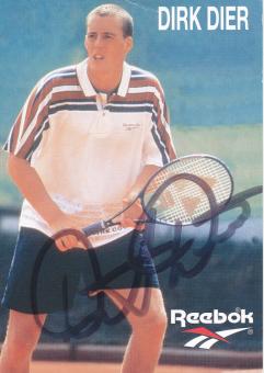 Dirk Dier  BRD  Tennis  Autogrammkarte original signiert 