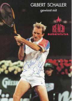 Gilbert Schaller  Österreich  Tennis  Autogrammkarte original signiert 