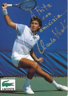 Claudio Mezzadri  Tennis  Autogrammkarte original signiert 