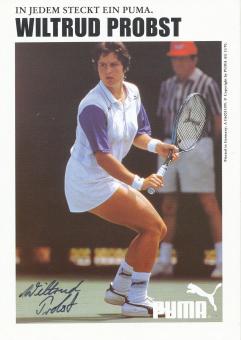 Wiltrud Probst  BRD  Tennis  Autogrammkarte original signiert 