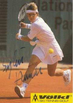 Sylvia Hanika  BRD  Tennis  Autogrammkarte original signiert 