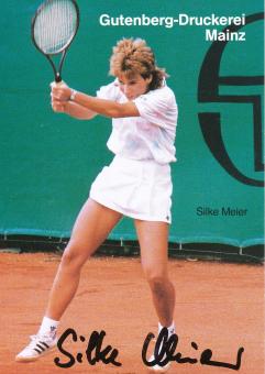 Silke Meier  Tennis  Autogrammkarte original signiert 